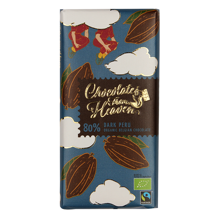 Chocolates From Heaven Chocolat noir 80 % Cacao Bio